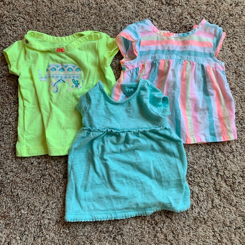 3 Baby Girl Tops